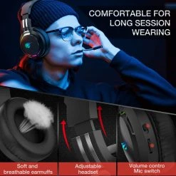 HAVIT TH650A RGB Gaming Headset & Dual Hanger Headphone Stand Set With Phone Holder & 2 USB Ports 15 HAVIT TH650A RGB Gaming Headset & Dual Hanger Headphone Stand Set With Phone Holder & 2 USB Ports