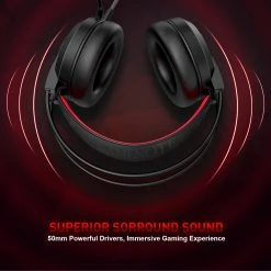 HAVIT H2020D RGB Gaming Headset With Stereo Surround Sound & Volume Control