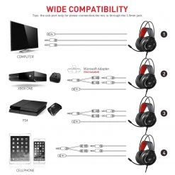 HAVIT H2020D RGB Gaming Headset With Stereo Surround Sound & Volume Control 13 HAVIT H2020D RGB Gaming Headset With Stereo Surround Sound & Volume Control