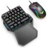 HAVIT RK-B20 One Hand RGB Gaming Keyboard & Programmable Mouse Combo - 36 Keys USB Keypad With Wrist Rest