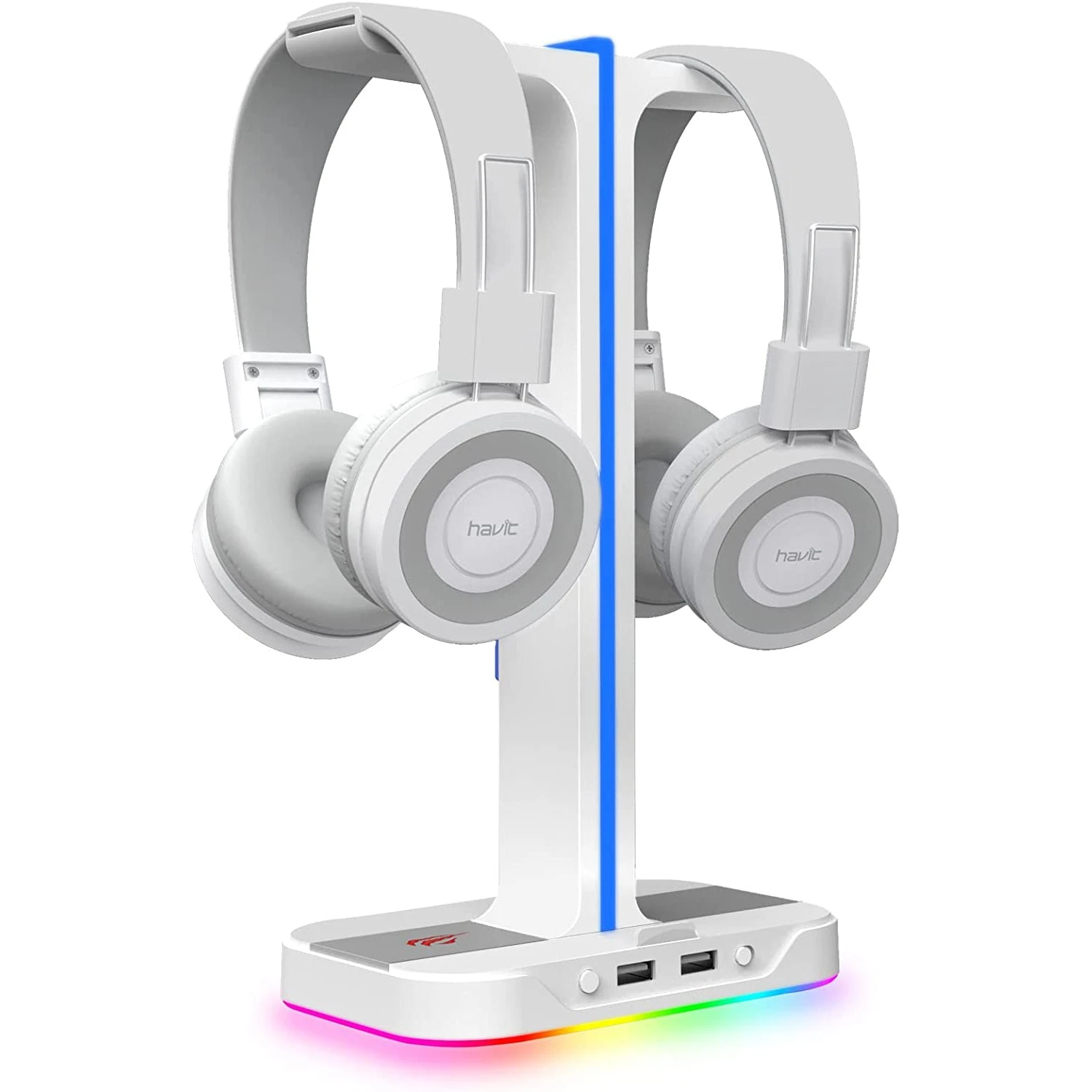HAVIT TH650 RGB Headset Stand With Dual Hanger & 2 USB Ports Gaming 10 HAVIT TH650 RGB Headset Stand With Dual Hanger & 2 USB Ports Gaming