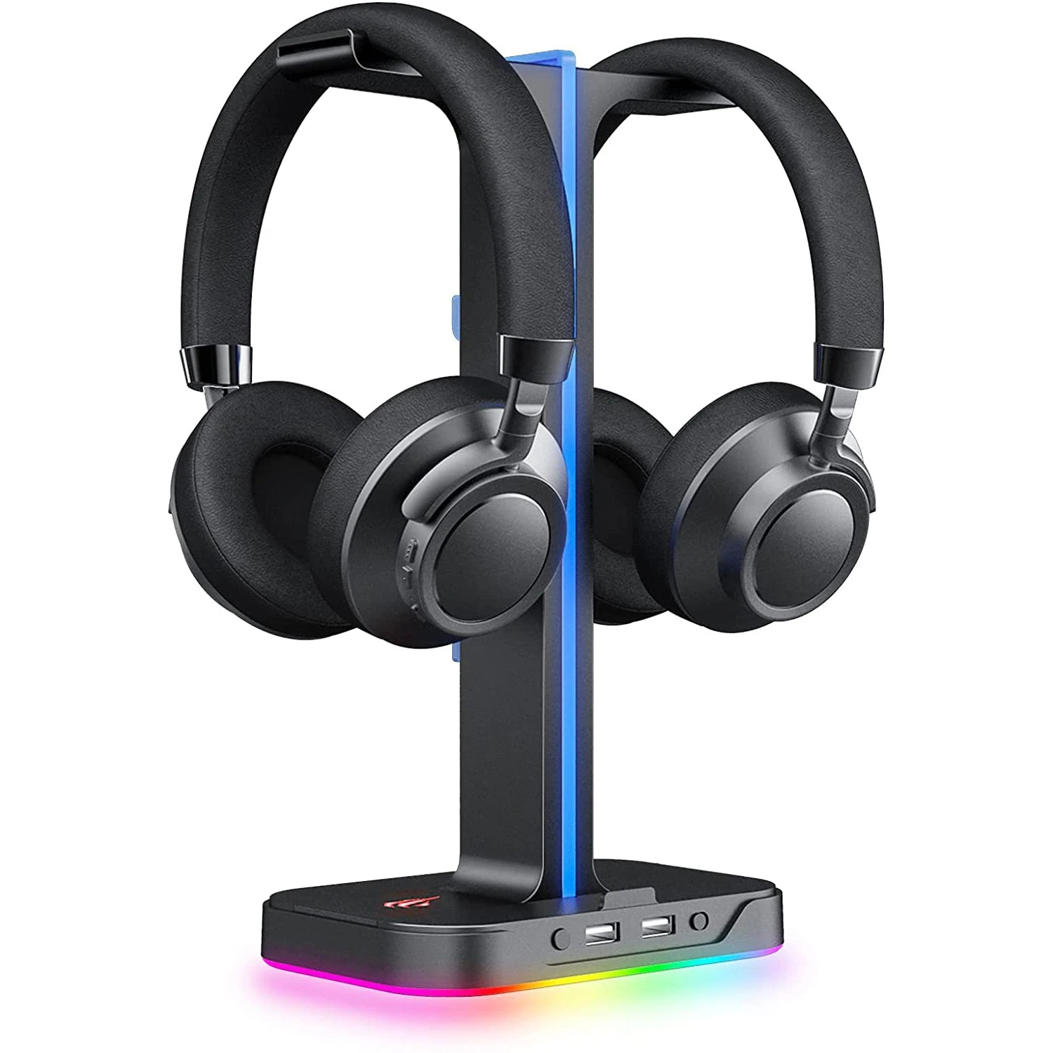 HAVIT TH650 RGB Headset Stand With Dual Hanger & 2 USB Ports Gaming 1 HAVIT TH650 RGB Headset Stand With Dual Hanger & 2 USB Ports Gaming