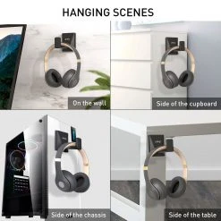 Gaming HAVIT TH670 Wall Mounted Headphone Stand With Replaceable Headset Hanger & Removable Base