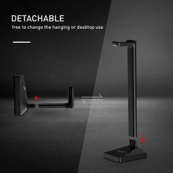 Gaming HAVIT TH670 Wall Mounted Headphone Stand With Replaceable Headset Hanger & Removable Base