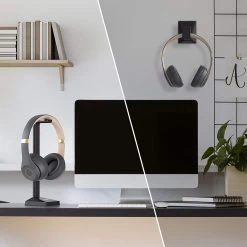 Gaming HAVIT TH670 Wall Mounted Headphone Stand With Replaceable Headset Hanger & Removable Base