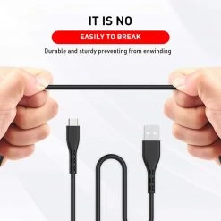 HAVIT HV-H68 USB To Type-C Cable, 2.0A Fast Charger, Black Mobile 12 HAVIT HV-H68 USB To Type-C Cable, 2.0A Fast Charger, Black Mobile