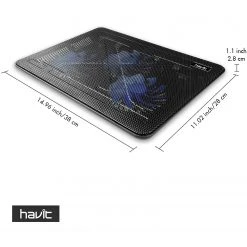 HAVIT HV-F2056 15.6"-17" Laptop Cooler Cooling Pad - Portable USB Powered (3 Fans) 12 HAVIT HV-F2056 15.6