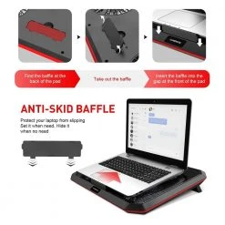 Computer HAVIT HV-F2069 Laptop Cooling Pad For Up To 17 Inch Laptop With 4 Fans & LED Light