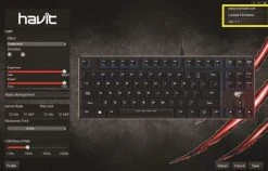 Gaming HAVIT HV-KB390L Low Profile Mechanical Keyboard, 87-Key, Programmable, LED, Kailh PG1350