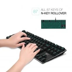 Gaming HAVIT HV-KB390L Low Profile Mechanical Keyboard, 87-Key, Programmable, LED, Kailh PG1350