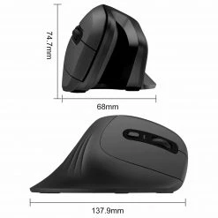 HAVIT HV-MS55GT Wireless Vertical Mouse With Ergonomic Design, Optical Computer
