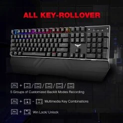 HAVIT KB389L Mechanical Keyboard And Mouse Combo 104 Keys With Detachable Wrist Rest 21 HAVIT KB389L Mechanical Keyboard And Mouse Combo 104 Keys With Detachable Wrist Rest