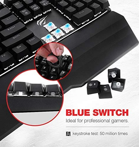 HAVIT KB389L Mechanical Keyboard And Mouse Combo 104 Keys With Detachable Wrist Rest 4 HAVIT KB389L Mechanical Keyboard And Mouse Combo 104 Keys With Detachable Wrist Rest