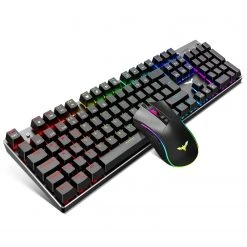 HAVIT Mechanical Gaming Keyboard And Mouse Combo 104 Keys With Rainbow Backlit